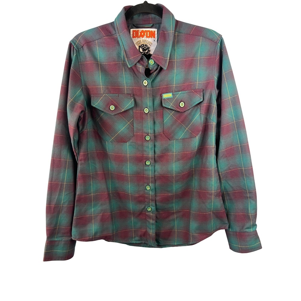 Dixxon The Quack Classics Redefined Fannel Blue Purple Plaid Button-up Shirt SzM